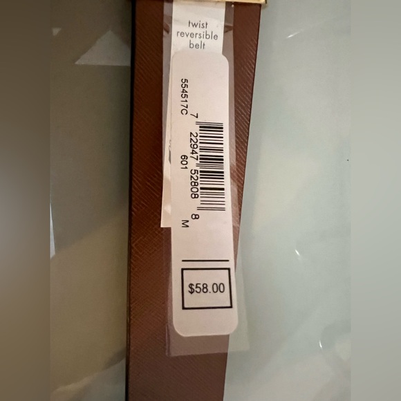 MICHAEL KORS BELT REVERSIBLE TWIST ORCHID MK LOGO TO LUGGAGE MK GOLD BUCKLE - Picture 6 of 8